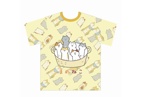 オリジナルフルカラープリントTシャツ「子猫（あずき＆だいず）達」